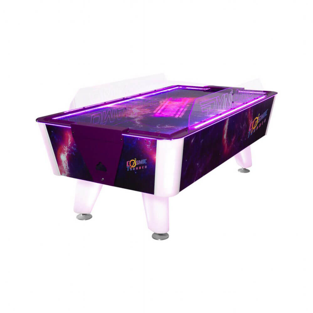 Dynamo 7 Foot Cosmic Thunder LED Home Air Hockey Table