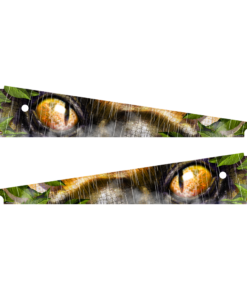 Jurassic Park Pinball Art Blades cabinet artwork inside pinball machine