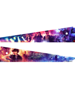 Stranger Things Pinball Art Blades cabinet artwork inside pinball machine