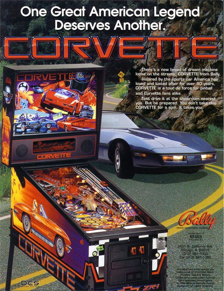 Corvette Pinball Machine by Bally - Image 9